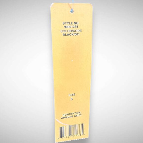 Tory Burch Women's 6 Abbigail Wool Pencil Skirt Solid Black Classic Minimalist - Picture 6 of 11